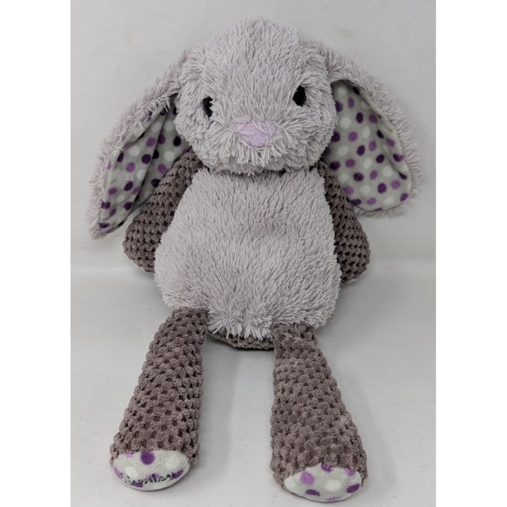 SCENTSY BUDDY Roosevelt Bunny Rabbit Gray/Polka‎ Dots Nursery Stuffed Animal 12"